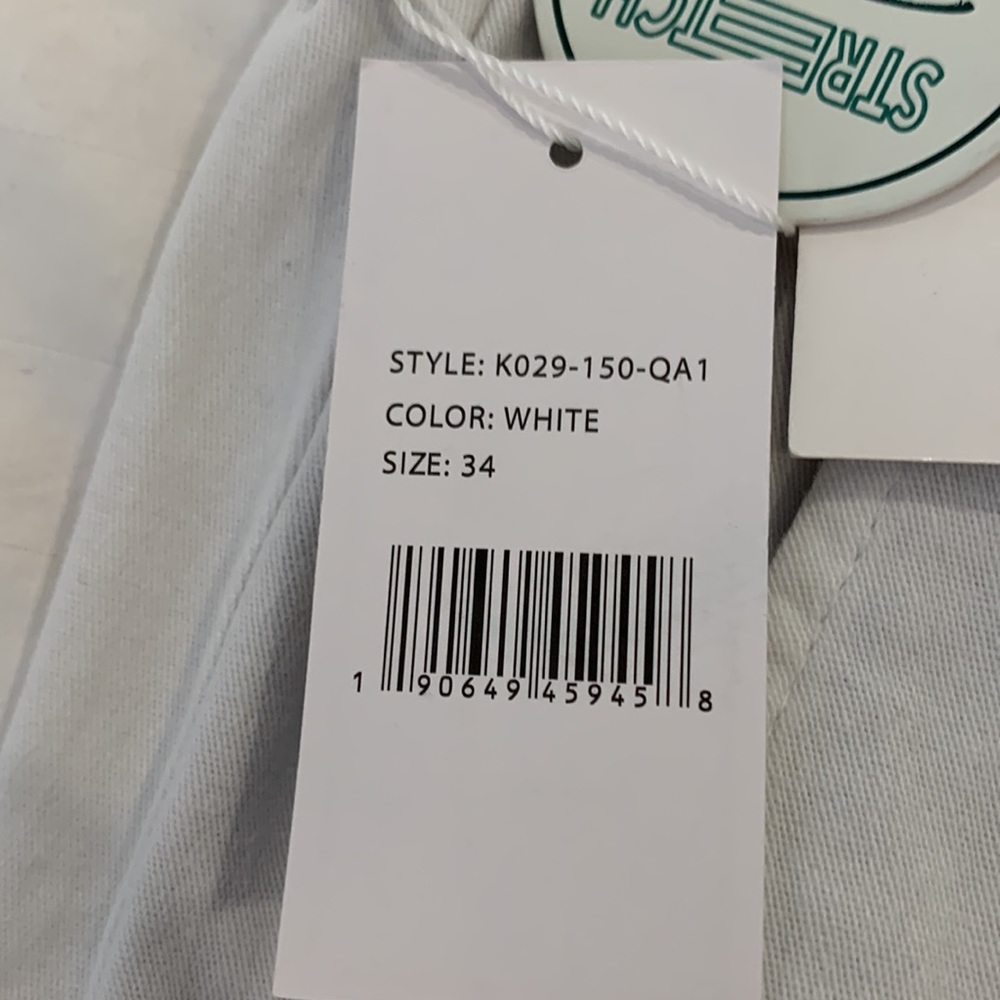 NWT Jach's New York Bleeker Stretch Twill White Short‎ Size 34 - Picture 11 of 14